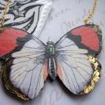 True Blood Wooden Butterfly Necklace Pendant