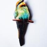 Bird Brooch, Tweet Tweet Wooden Bird Brooch, Bird..