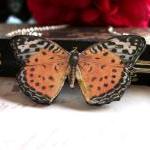 Setting Sun Wooden Butterfly Necklace Pendant