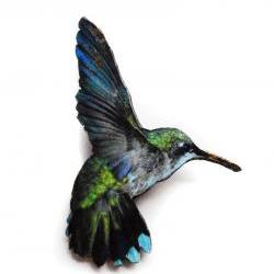 Hummingbird, Bird Brooch, ..